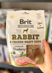 Brit Meaty Jerky - Rabbit Meaty Coins 80g