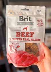 Brit Meaty Jerky - Beef Fillets 80g
