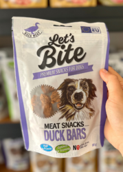 Let's Bite Meat Snacks Duck Bars 80g