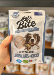 Let's Bite Meat Snacks Lamb Squares with Chicken 80g