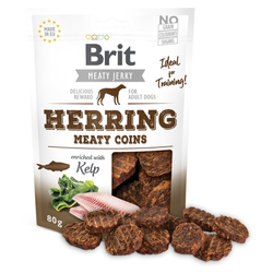 Brit Meaty Jerky - Herring with Kelp Meaty Coins 80g